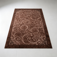 Europäischer Luxus-Teppich im Retro-Stil aus Polyester, Großflächig, Niedrigflorig, für Schlafzimmer, Maschinenwaschbar