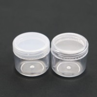 Pot cosmétique vide en plastique PS transparent de 3g, 5g, 6g, 7g, 8g, 10g, 15g, 20g, 30g, 50g pour poudre de paillettes pour ongles
