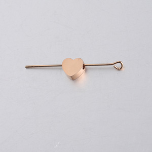 Abalorios de Corazón para Llaveros, Dijes de Acero Inoxidable para Fabricación de Joyas, Abalorios DY, Dijes de Corazón para Pulseras, Collares y Accesorios para Pendientes - Product Image 2