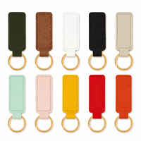Porte-clés rectangulaire en cuir imprimé UV personnalisé, léger, durable, décoratif, pour clés de voiture et souvenirs de boutique de cadeaux