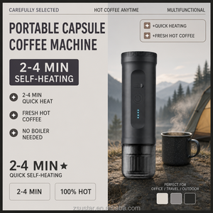 เครื่องชงกาแฟแคปซูลแบบพกพา 20 บาร์, 7800mAh พร้อมระบบทำความร้อนในตัว, รับทำโลโก้ตามสั่ง, โรงงาน OEM สำหรับเจ้าของแบรนด์ - Product Image 1