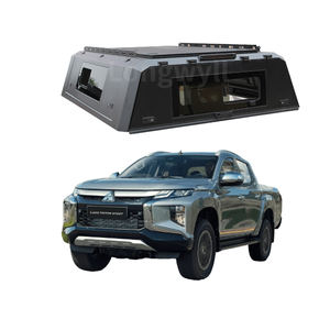 Coque de camping-car à double porte avec ventilation pour Mitsubishi Triton <span class=keywords><strong>L200</strong></span>, toit de camion personnalisé en aluminium imperméable - Product Image 1