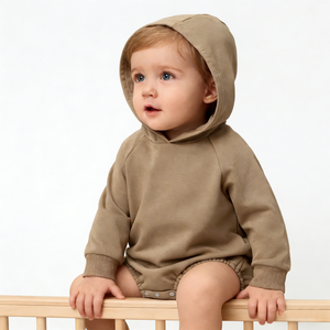 Tutina per Neonati Hongbo in Cotone Organico e Bambù, Felpa con Cappuccio a Maniche Lunghe per Bambini e Bambine da 0-24 <span class=keywords><strong>Mesi</strong></span> - Product Image 2