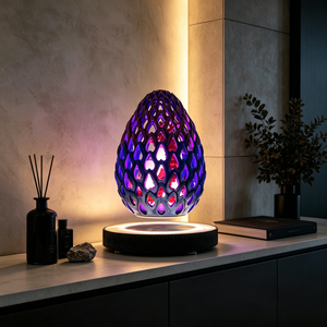 3D Printing Floating Dragon Egg Night <b>Light</b> Hollow Touch Control Magnetic Levitating Lamp For Gamer Room Decor - Product Image 1