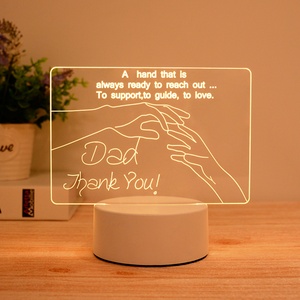 Lampe à illusion 3D LED personnalisée, décoration de chambre pour enfants, lampe de nuit LED 3D en acrylique avec batterie USB, lampe de table LED 3D, lumières 3D pour enfants, cadeau - Product Image 4