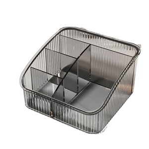 Boîte de rangement cosmétique en acrylique, organisateur de bureau pour produits de maquillage et de soins de la peau, design haut de gamme - Product Image 5