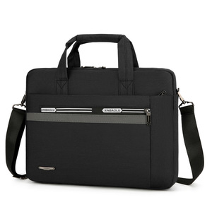 Bolso de lona impermeable para ordenador portátil, maletín de cuero para hombre, duradero, de gran capacidad, delgado, portátil, de 15,6 pulgadas, para viajes de negocios - Product Image 6