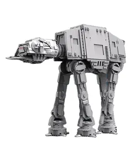 Molde king 21015 estrela plano brinquedos, motorizado, ucs at-in walker, modelo compatível com 05050 blocos de construção, tijolos, presentes de natal, crianças