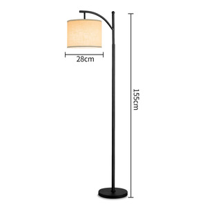 Hiện đại LED Đèn sàn cho kho sắt nhỏ cơ thể với E27 cơ sở vải bóng râm ráp tầng thường vụ đèn - Product Image 6