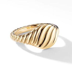Cable esculpido relleno Mini Pinky Ring Gold <span class=keywords><strong>Fabulous</strong></span> 925 Sterling Silver para mujeres Anillo de compromiso Alianzas o anillos de boda 50PCs - Product Image 1