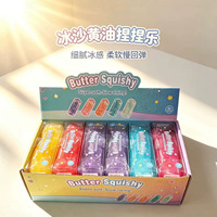 Nouveau Best-seller : Jouet à presser transparent effet beurre glacé, texture sableux et croustillant, jouet anti-stress pour enfants et adultes