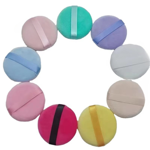 Custom Logo Triangle Cotton Makeup Puff Super Soft Washable Skin Friendly <b>Foundation</b> Powder Puff - Product Image 6