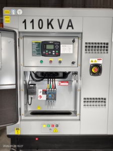 เครื่องกำเนิดไฟฟ้าแบบเงียบ รุ่น 110KVA 90kw ใช้เครื่องยนต์ 1104C-44TAG2 แบบพกพา 100KVA 3 เฟส ในกวางโจว CDP110T ใช้เครื่องยนต์ Perki - Product Image 5