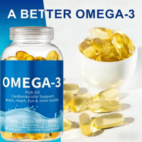 Capsules d'huile de poisson oméga-3 OEM ODM, supplément EPA DHA, 500 mg, 1000 mg, capsules d'huile de poisson oméga 3 végétaliennes
