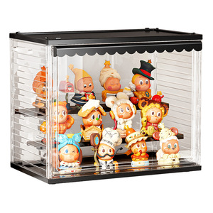 Boîte de présentation en acrylique empilable haute transparence avec fermeture magnétique pour figurines et <span class=keywords><strong>organisateur</strong></span> de vitrine pour jouets de collection - Product Image 4