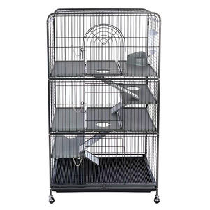 <span class=keywords><strong>Cage</strong></span> à petits animaux en métal empilable avec roulettes pour souris, hamster, cobaye, chinchilla, écureuil, lapin et furets - Product Image 4