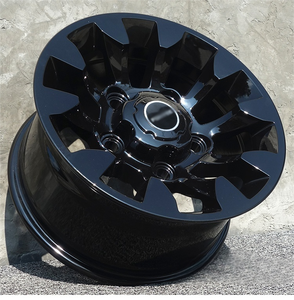 हॉट-सेलिंग नई 16-इंच कंपाउंड डिजाइन ब्लैक 5-होल एल्यूमीनियम मिश्र धातु यात्री कार पहिया pcd 5x165.1mm cb 114.3mm - Product Image 4