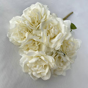 ดอกกุหลาบหิมะไหมประดิษฐ์ขนาดใหญ่ 7 หัว ตัวอักษรมงคล งานแฮนด์เมด สำหรับตกแต่งงานแต่งงาน ภายใน/ภายนอกอาคาร ของตกแต่งงานนิทรรศการ สไตล์ยุโรป - Product Image 6