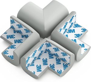 Protezioni angolari e protezioni per bordi a prova di bambino morbide protezione angolare per tavolo Pre-nastrata paraurti per mobili di sicurezza per bambini <span class=keywords><strong>angolo</strong></span> acuto - Product Image 6