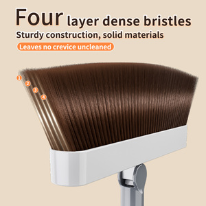 Nouveau kit <span class=keywords><strong>balai</strong></span> et pelle rotatif et <span class=keywords><strong>pliable</strong></span> écologique avec poils doux et <span class=keywords><strong>manche</strong></span> en plastique pour l'élimination des poils d'animaux domestiques - Product Image 4