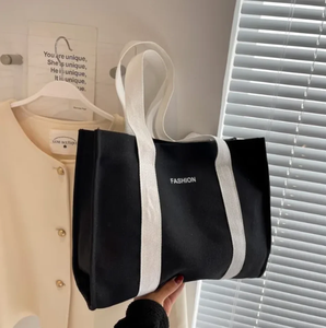 Sac fourre-tout en toile de grande capacité, écologique, imprimé avec un logo personnalisé, vente en gros - Product Image 4