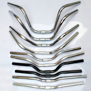 Guidon de vélo en métal durable de forme arrondie pour accessoires de vélo pliant - Product Image 1