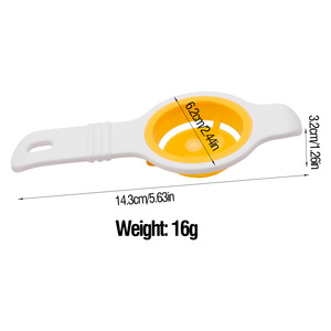 Separador de Yema y Clara de Huevo de Plástico PP de Grado Alimenticio, Fácil de Limpiar, Utensilio de Cocina para Hornear, Colador de Huevos, Cuchara Divisora, Accesorios de Cocina - Product Image 5