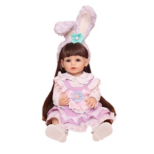 Muñeca de Silicona de Cuerpo Completo de 55 cm, Accesorios para Muñecas, Muñecas para Vestir, Juguetes para Niñas, Muñecas <span class=keywords><strong>Reborn</strong></span> de Silicona de 22 Pulgadas - Product Image 2