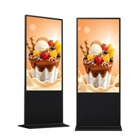 Affichages numériques sur pied LCD pour intérieur et écrans tactiles interactifs pour les magasins de détail, les restaurants, les hôtels