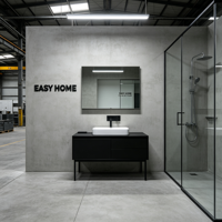 Salle de bain préfabriquée en conteneur de 20 pieds avec toilettes et douche