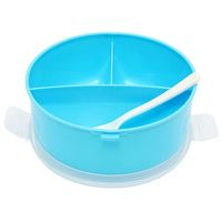 Organisateur de cuillères rond en polypropylène écologique pour enfants, technique de laque, design moderne, personnalisable, stockage alimentaire sûr