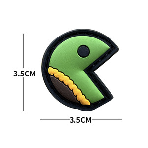 <span class=keywords><strong>Pac</strong></span>-<span class=keywords><strong>Man</strong></span> – Lot de 5 patchs 3D en PVC écologique pour la décoration de vêtements, sacs à dos, couvre-chefs et autres articles d'extérieur - Product Image 5