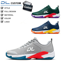 Chaussures de badminton professionnelles unisexes personnalisées OEM, respirantes, en mesh, à lacets, antidérapantes, amortissantes, non-marquantes, toutes saisons