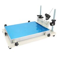 Máquina de impresora de pantalla plana industrial para banderas de PCB, juguetes, máquina de impresora de pantalla de escritorio Manual de tela