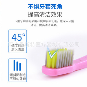 Brosse à dents Nona Soft à poils ultra doux pour enfants et adultes avec appareil dentaire, usage domestique - Product Image 5