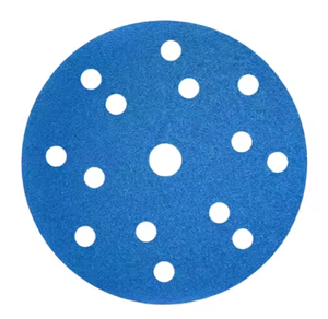 Disque abrasif ZY, <span class=keywords><strong>film</strong></span> bleu, oxyde d'aluminium céramique, papiers abrasifs 6 pouces PAS/Velcro <span class=keywords><strong>21</strong></span> trous, disque de ponçage 150 mm, grain 240 - Product Image 3