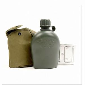 Original Factory Camping Training PE <b>Water</b> <b>Bottle</b> Outdoor <b>Water</b> <b>Bottle</b> Aluminium Cup Set Wholesale - Product Image 2