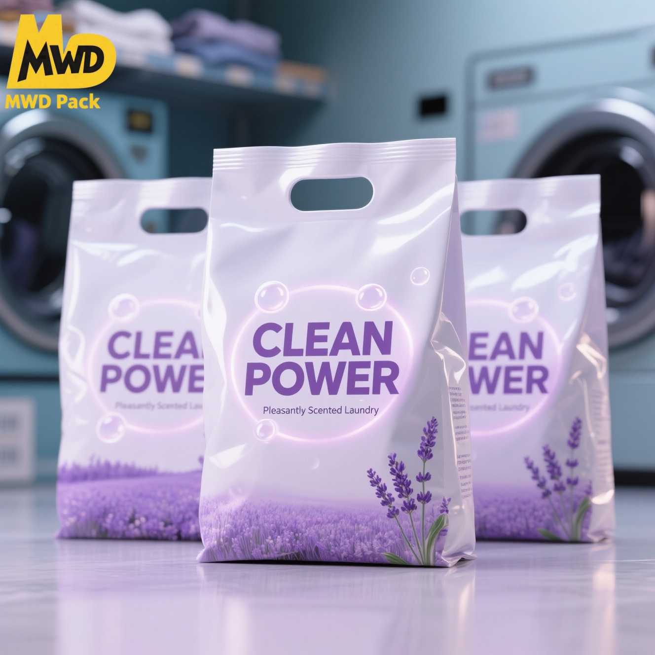 washing powder empty bags