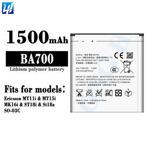 Baterai Ponsel BA700 Baru untuk <span class=keywords><strong>Sony</strong></span> <span class=keywords><strong>Ericsson</strong></span> <span class=keywords><strong>MT11i</strong></span> MT15i MK16i ST18i St18a SO-03C Baterai Ponsel - Product Image 2