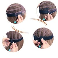 Sangle de perruque de taille personnalisée avec logo imprimé, bande élastique pour perruque avec boucles réglables