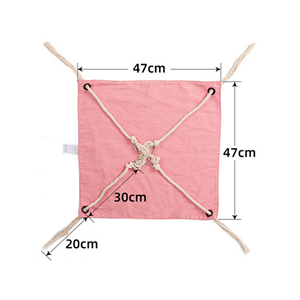 Hamac suspendu pour chat en coton et lin <span class=keywords><strong>de</strong></span> qualité supérieure, respirant, doux et confortable, pour chats et chatons - Product Image 6