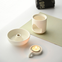 ZERO-HOME Brûleur d'encens chinois en céramique écologique, Lampe d'aromathérapie, Ornement décoratif pour la maison, Crème pour l'insomnie