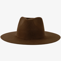 CLN90103 Nouveaux Chapeaux Fedora en Feutre 100% Laine, Style Western Goutte d'Eau, pour Fêtes et Usage Quotidien, Chapeaux de Rancher, Couleur Personnalisable