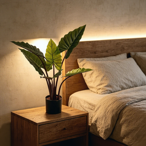 <span class=keywords><strong>Planta</strong></span> Artificial de Taro Arcoíris de Hojas Anchas, Duradera, de Plástico, para Decoración de Interiores y Exteriores, Sala de Estar y Hogar - Product Image 2