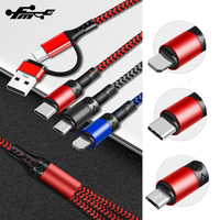 Tipe C PD Kabel Data 5 In 1 PD Cepat Pengisian Kabel PD Flash Pengisian 60W untuk Apple 20W Kabel