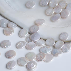 Perles d'eau douce blanches naturelles de 16 à 18 mm, grosses perles Roc, perles en vrac, particules sculptées, accessoires pour collier, pendentif, bracelet, bricolage - Product Image 5