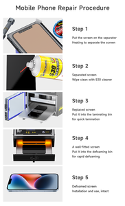Machine à laminer OCA LCD MECHANIC GAN-03 Fenix pour écran droit ou incurvé de 16 pouces, compatible avec les laminateurs, outil de <span class=keywords><strong>réparation</strong></span> intelligent à vide - Product Image 6
