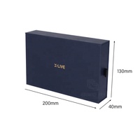 Boîte cadeau rigide personnalisée de luxe écologique réutilisable avec revêtement UV et lamination brillante pour montre connectée et écouteurs sans fil en carton ondulé