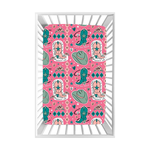 2023 Neue Produkte Vorbestellung No Moq Kids Cowboy <span class=keywords><strong>Stuff</strong></span> Kleinkinder Western bett artikel Neue Babybett tücher - Product Image 2