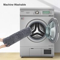 Tapis de bain shaggy de bonne qualité, antidérapant, en chenille, pour salle de bain, tapis de douche